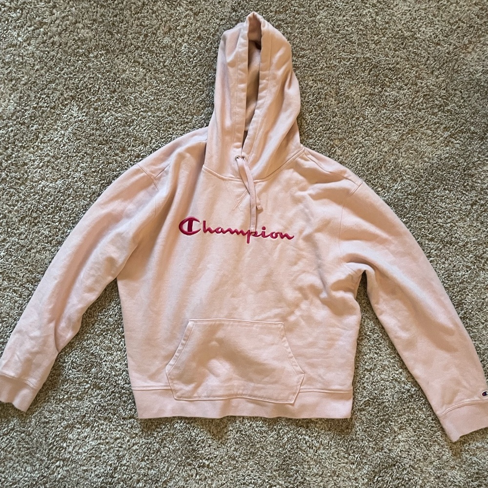 Light Pink Champion Hoodie